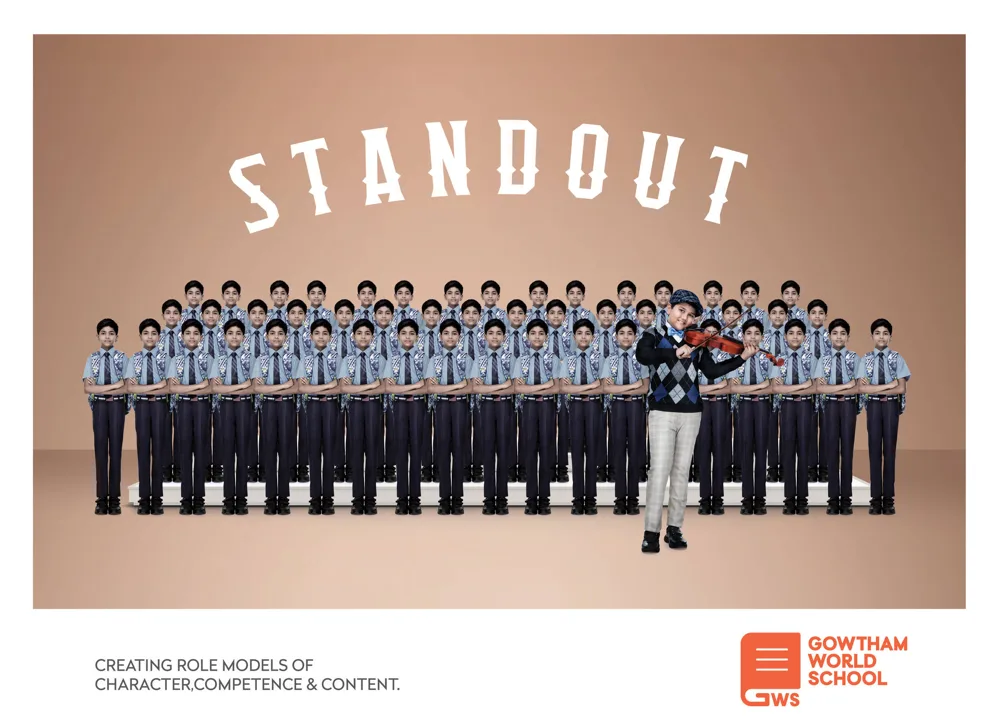 Gowtham World School print ad: Dancer