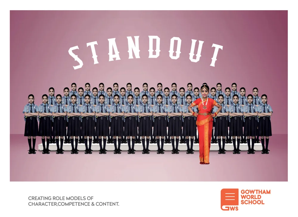 Gowtham World School print ad: Musician